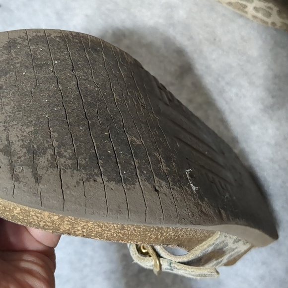 Mephisto Helen leather sandals animal print, size 8 - Picture 8 of 8